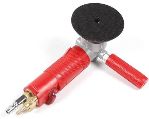Luft-Nass-Steinpolierer, 4 Zoll Pneumatisch Luft-Nass-Steinschleifer 4300RPM Druckluft-Nassschleifer Poliermaschine Wassermühle Pneumatisch Polierwerkzeug Für Marmor Polieren Von Stein