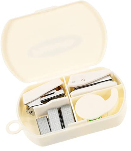 TEHAUX Klebebandspender Heftgerät Süßen Heftern Locher Und Klebebändern Für Scrapbooking Büro Und Heimgebrauch Bruchfest Und Langlebig
