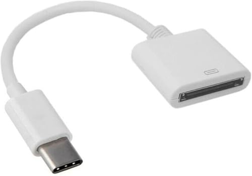1 Pc White for Apple 30pin Female to USB 3.1 Type-C USB-C Sync Data Charging Adapter Cable Cables Accessories Computers and Accessories Cell Phone Adapters