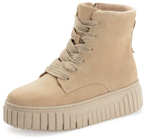 Tamaris dam spetsbåt platt 1–25267–45 stövletter, beige, 38 EU, Beige, 38 EU