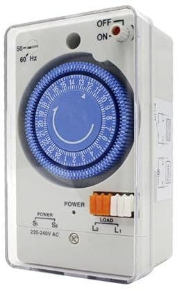 MT178 220V-240VAC Interruttore orario Meccanico Elettrico Timer quadrante analogico 24 Ore 7 Giorni Timer programmabile settimanale Controller