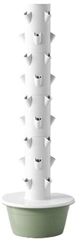 LADECNERHT Hydroponic Tower Aeroponic Tower Hydroponics Growing System Kit Tower Vertical Hydroponic Garden Tower Green and Healthy Suitable for Hydroponic Gardening Enthusiasts,green-9-Layers