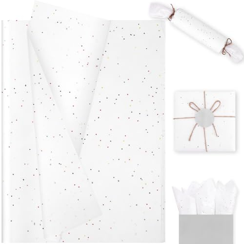 20 Sheets Retro Floral Tissue Paper, 50 x 35cm Floral Print Wrapping Tissue for Birthday Gift Wrap Wedding Baby Shower Party Supplies (A21)