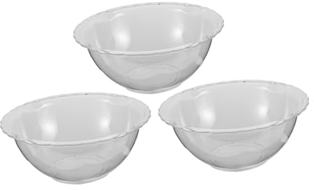 Healvian 3pezzi Vasca Trasparente per Viso Lavandino Leggero Ciotola per Viso Vasca per Lavaggio Portatile Forniture per Estetisti per Casa e Saloni di Bellezza