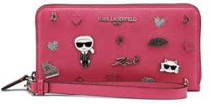 Karl Lagerfeld Jacqueline SLG Portefeuille pour Femme Fuchsia Taille M