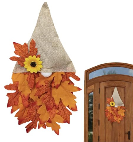 Decorazioni Autunnali Con Gnomi | Addobbi Per Halloween Con Gnomi Autunnali Per Casa | Per Insegna Porta Feste Albero Porta Frontale Portico Fattoria Cortile | Interno Esterno Finestra Giardino Muro
