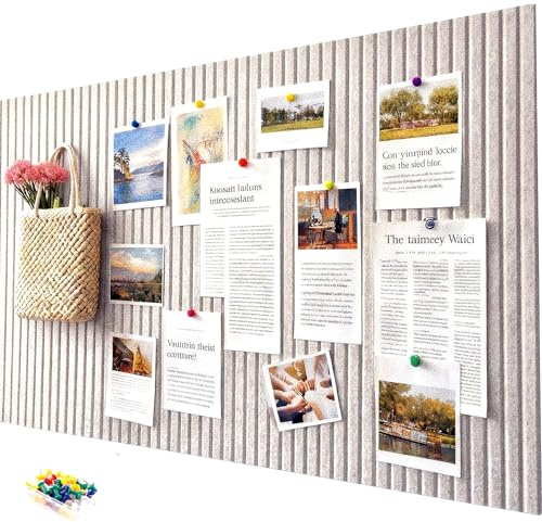 Stor vikbar filtanslagstavla, självhäftande, 60 x 40 cm, 0,9 cm tjock, mångsidig som Vision Board, Memo-bräda & fotovägg, väggskydd och väggdekoration för kök, barnrum och kontor, kamel