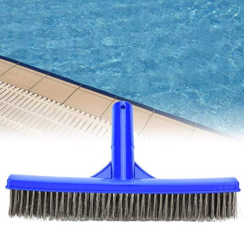 Aumotop Poolväggborste med Högdensitetsborst Av Ståltråd, Lätt Att Använda och Hållbar, Skrubba Smuts och Alger för Effektiv
