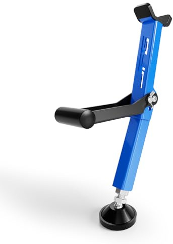 JFG RACING Soporte Elevacion Moto,Soporte Rueda Moto Universal-Azul | Caballete Rueda Trasera y Delantera Portátil para Limpiar la Cadena o Las Euedas