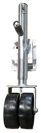 NYTFHMS Boat Trailer Jack - Side Rocker Trailer Jack, 6Cm Double Wheels, 680Kg Heavy Duty Trailer Jockey Wheel, 25Cm Lifting Length, Swivel Trailer Wheel, for Boat, Mo,760kg/1650lbs