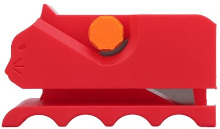 KIMISS Cortador en Forma de Gatito Impreso en 3D, Cartón para Rascadores de Gatos, Camas de Bricolaje, Separador de Muebles, Tabla para Rascar, Herramienta de Corte, Tira de Herramientas de (Rojo)