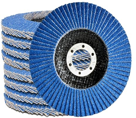 Fächerscheiben 125 | je 5x Fächerscheibe 125mm Scheiben Korn 40,60,80,120 | 125mm Schleifscheiben in Handwerker-Qualität | Flex Schleifteller für Winkelschleifer bzw. Tellerschleifer