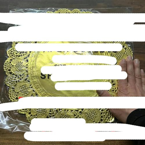 100 pièces 14 pouces rond papier doré dentelle napperons pour gâteau napperon fête cadeau décoration-14 pouces 100 pièces-360x360 mm-rond