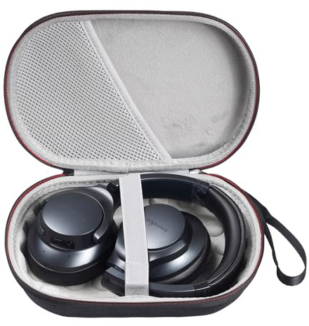 Hzycwgone Hard Travel Case for Anker Soundcore Life Q20/Q20+ & Accessories | Slim Case Carrying Cover Storage Bag for Soundcore Life Q20/Q20+ Active Noise Cancelling Headphones, Black
