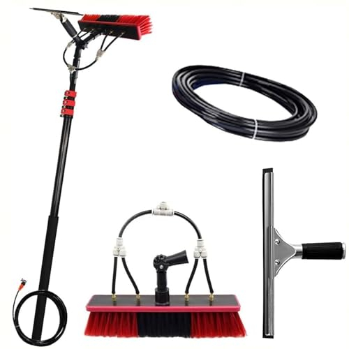 Washing Set Equipment Extension Pole Cleaning for Trucks Windows Cleaning Photovoltaic and Solar Panels,Glass Wall Cleaning,Water Fed Cleaning System (Size : 9m/30FT)