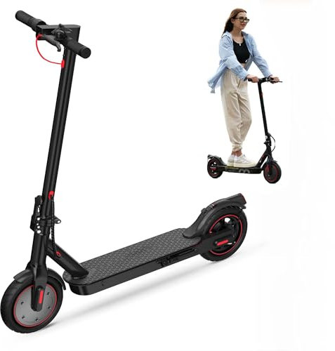 iScooter Patinete Electrico Adultos, Batería De 187WH, Patinete Eléctrico Plegable De 8,5 para Adolescentes Y Adultos, MAX Carga 120 Kg, Máx 25. Km/h, Frenado Dual, 3 Modos De Elocidad