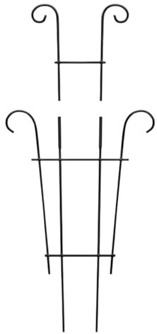 Struttura rampicante in metallo, supporto per piante da interno, antiruggine e di lunga durata, supporto per piante in vaso, ideale per orchidee, rose, gelsomini, viti, 60 x 29 cm