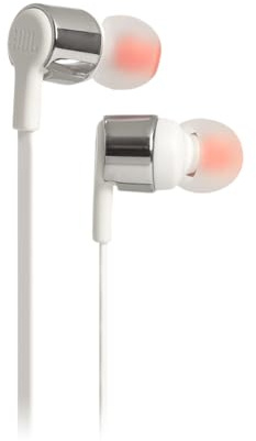 JBL Tune 210 Écouteurs Intra-Auriculaires avec télécommande 1 Bouton et Microphone intégré Compatible Apple et Android Gris