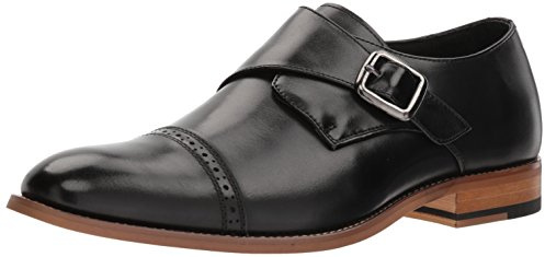Stacy Adams Herr Desmond Cap Toe Monk Strap Mnch-spänne sko, svart, 48 EU