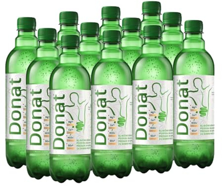 Natürliches Magnesiumwasser Spritzig - 500mg Magnesium/0,5L - 12 x 0,5 L - Klinisch geprüft - BPA FREI PET1 Recycelbare Flasche