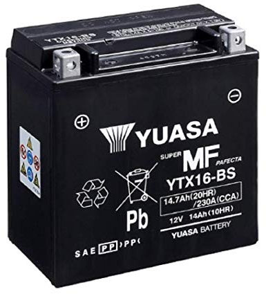 Yuasa Batteria AGM SLA YTX16-BS 12V