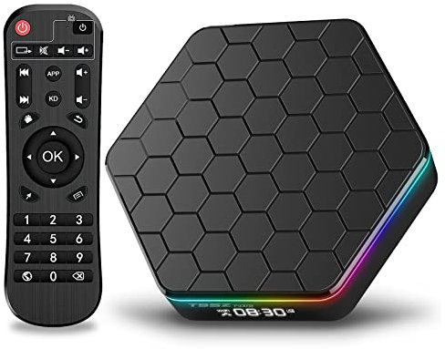 Android 12.0 TV Box 2025, 6K TV Box 2GB RAM 16GB ROM Android Box with AllWinner H618 Quad-core 4K 6K Support 2.4/5GHz Dual-WiFi 3D H.265 Bluetooth 5.0 Smart TV Box