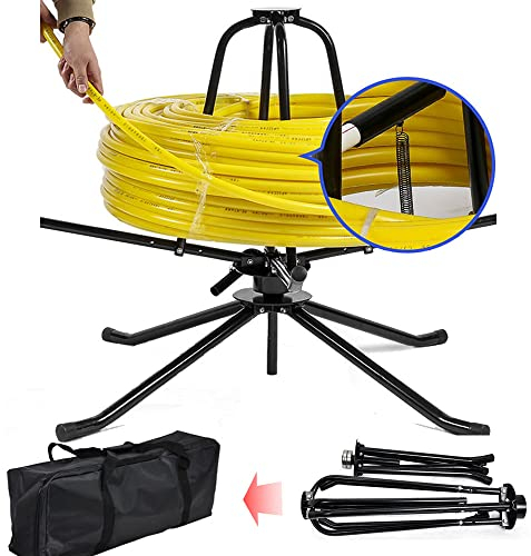 Max.300 kg, 600 m, tubo de calefacción por suelo radiante, enrollador para tubo de 16-32 mm, PEX PERT AL/PEX, tubo compuesto por calefacción por suelo radiante, cable desenrollador con bolsa