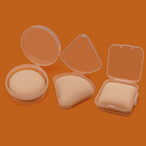 Lot de 3 houppettes de maquillage avec coussin d'air et pinceau pour fond de teint