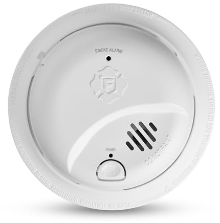 First Alert SMI100-AC, Hardwire Interconnect Smoke Alarm with Battery Backup, 1-Pack