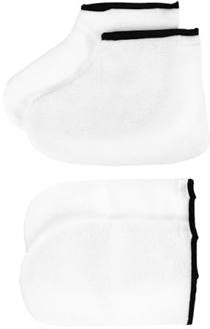 FRCOLOR 4paires Et Bottillons De Bain Paraffine De Soins Pour Mains Pour Spas Soins à Domicile Favorise Absorption Des Nutriments Humidité