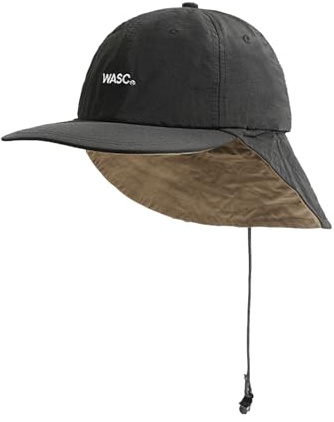 CLAPE Flat Brim Baseball Cap mit Nackenklappe wasserdichte Basecap Herren UV-Schutz Outdoor Kappe Leichte Schnelltrocknend Schildkappe