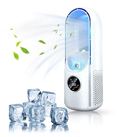 2025 Blade-Free Silent Air Conditioner for Home and Office, Portable Personal Air Cooler With 6 Speeds Mini Desktop Conditioner Fan For Indoor