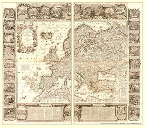 Historische Karte: Europa 1767 [gerollt]: EUROPAKARTE