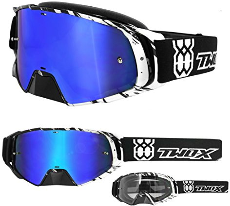 TWO-X Cross-Brille - Motocross-Brille - Motorrad-Brille - Enduro & Downhill - Schutz-Brille - Modell Rocket