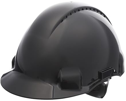 3M Schutzhelm, Uvicator, Ratschenverschluss, belüftet, Schwarz, G3000NUV-SV | Kunststoffschweißband