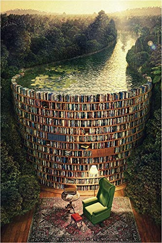 Qingdewan Puzzle Adultes en Bois 1000 Pièces - Barrage de Bibliothèque - Enfants Jeu Intellectuel Apprentissage Éducation Jouets de Décompression Cadeau pour la Famille