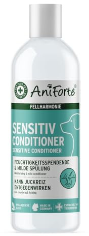 AniForte Fellharmonie Conditioner für Hunde 200ml - Sensitiv Spülung für Langhaar & Kurzhaar, Fellpflege & Schutz mit Aloe Vera, Anti Filz, ohne Parfum