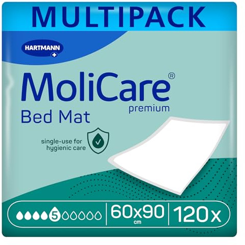 MoliCare premium Bed Mat 5 Tropfen Bettschutzeinlage | 60x90 cm | 120 St.