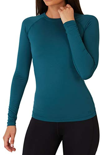 TCA Super Thermal Long Sleeve Women Running, Ski Base Layer - Compression Shirts Woman, Workout Tops for Women
