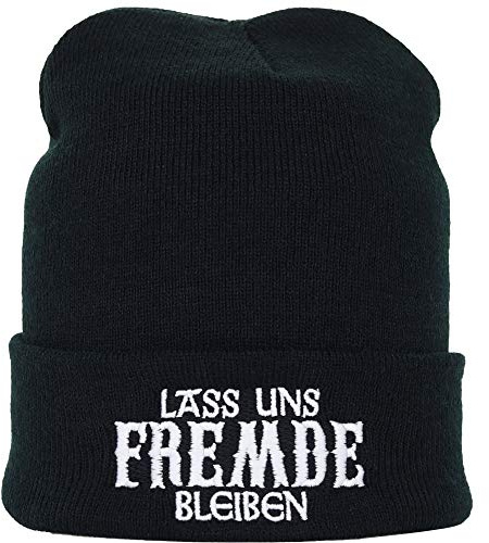 EXPRESS-STICKEREI Strickmütze Lustig Warme Wintermütze/Wollmütze Unisex Haube Beanie Feinstrick mit Spruch | OneSize