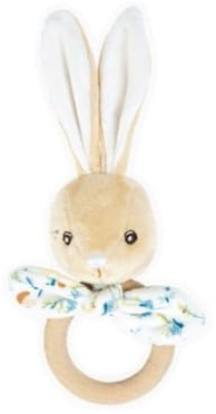 Kaloo - Fripons - Anneau de Dentition Lapin Justin - Jouet premier âge - Poussée Dentaire - 15 cm - Dès la naissance, K969999