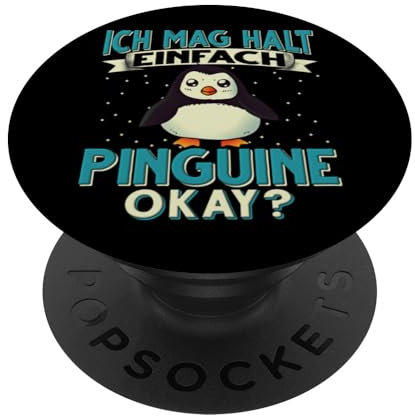 Ich Mag Halt Einfach Pinguine Penguin PopSockets Klebender PopGrip