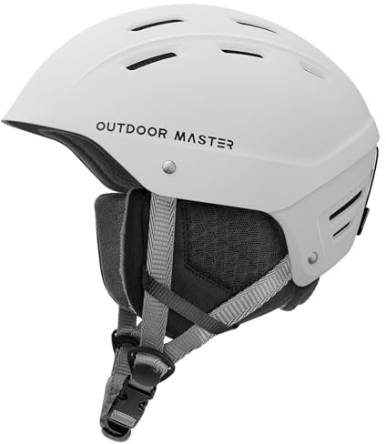 OutdoorMaster Kelvin II Unisex Skihelm - Schneesporthelm für Skifahren/Snowboard mit Belüftungssystem, Schneehelm für Herren, Damen & Jugend
