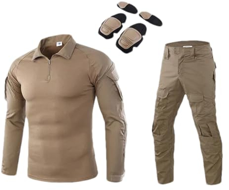 ZMIN Taktische Militär Kleidung Anzüge Uniform Ausbildung Camo Jagd Hemden Hosen Paintball Sets Militär Hosen Männer Khaki M