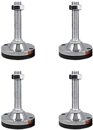 4 Stück robuste, verstellbare Nivellier-Möbelbeinklemmen, Basisdurchmesser 100 mm, 125 mm, geeignet for Möbel, Tische, Schränke, Werkbänke, Regale usw. (Color : 120*M20*150mm)