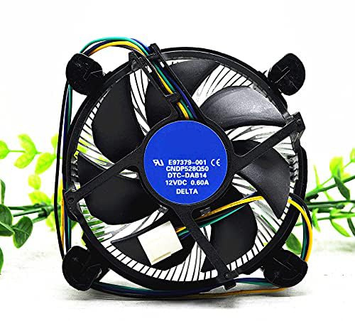 CPU Cooler with Aluminum Heatsink for Intel E97379-001 Core i3/i5/i7 Socket 1150/1155/1156 4-Pin Connector Quiet CPU Fan