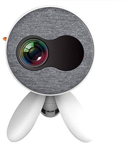 Mini proyector portátil para niños, proyector de cine en casa 3D pequeño proyector 1080P compatible con teléfono móvil (color: blanco) (un color) pequeño regalo