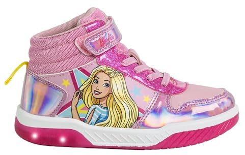 CERDÁ LIFE'S LITTLE MOMENTS | Deportiva Barbie para Niños con Suela de PVC y Luces LED - Deportivas Barbie Diseño Divertido Moderno, Resistentes y Antideslizantes