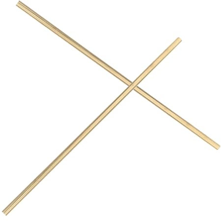 SOLUSTRE 2pcs Solid Round Brass Rods for Physics Lab Heat Conduction Materials Educational Use