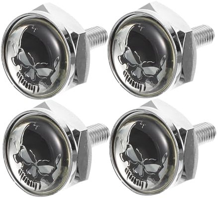 PRETYZOOM 1 set Kit Fissaggio per Targa Auto con Viti e Design Testa Resistente Agenti Atmosferici e Facile da Installare per Tutti Veicoli